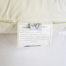 Load image into Gallery viewer, Natural Nights Classic Down Feather Pillow Standard Size - Medium (23oz)
