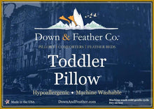 Load image into Gallery viewer, My First Feather Pillow - Toddler (13" x 18")
